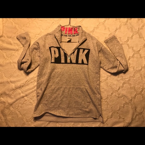 PINK Victoria's Secret Sweaters - PINK Quarter Zip